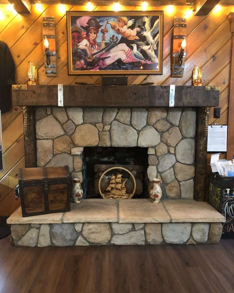 Lake Arrowhead Tattoo fireplace